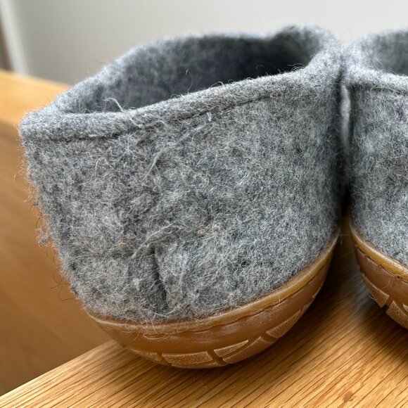 GLERUPS 100% WOOL SHOE WITH NATURAL RUBBER SOLE IN GREY (EU 40, US 9.5W/7M) - Picture 4 of 6